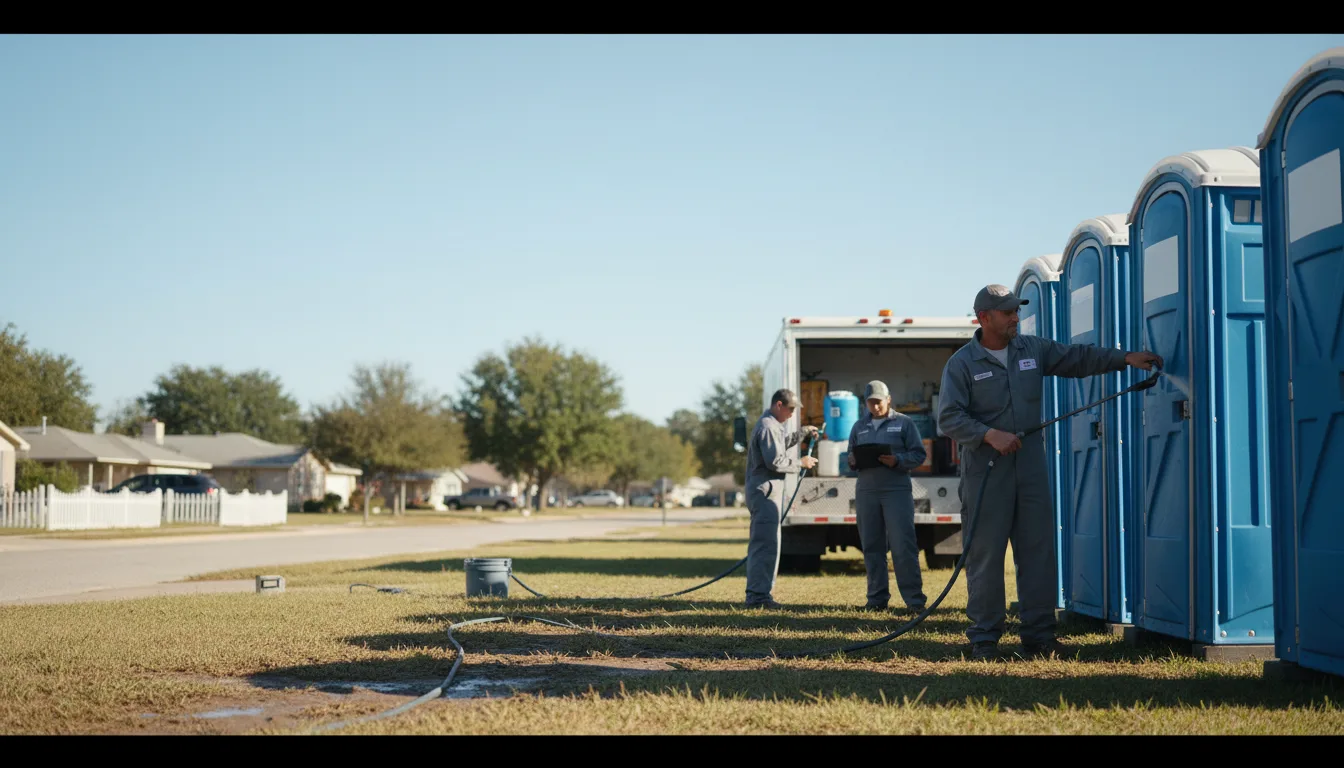 Long-Term Portable Toilet Rental in Stringtown, OK near me